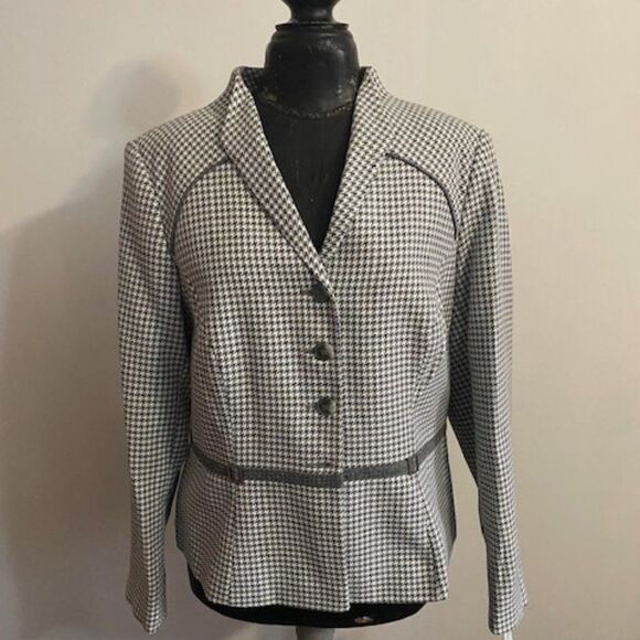 John Meyer Gray/White Blazer, size 16 - Picture 1 of 3